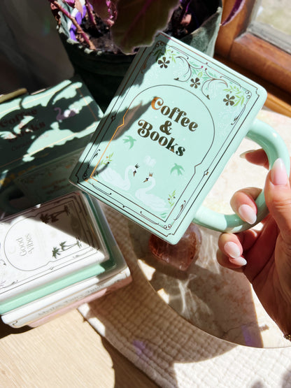 Coffee and Books Bokformet Kopp
