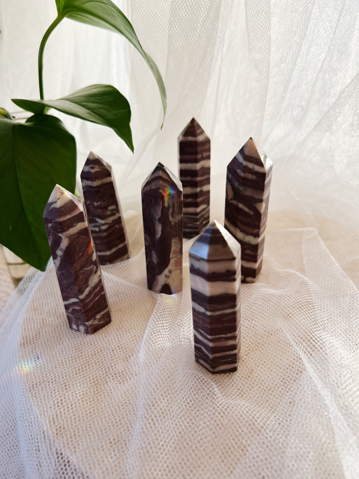 Zebra Jaspis Krystalltårn