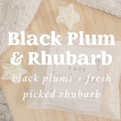Black Plum & Rhubarb Star Wax Melts