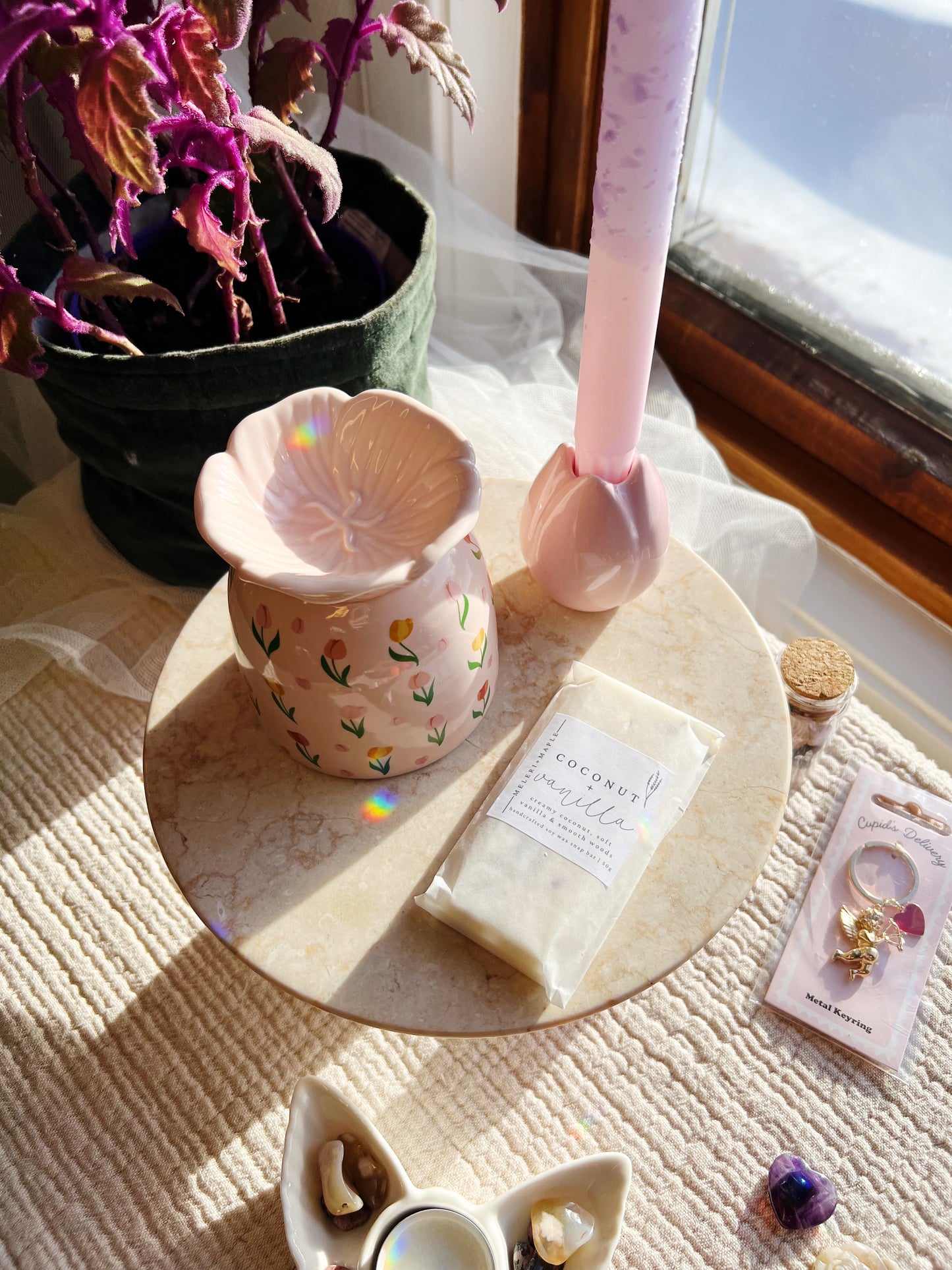 Vår Tulipan Olje og Wax Warmer Brenner