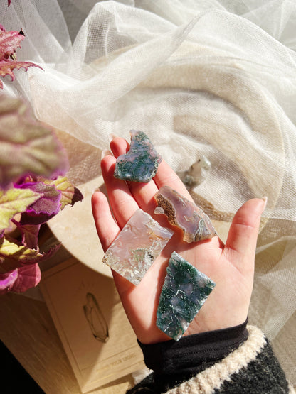 Lilla Mos Agat Slabs – 10-20g