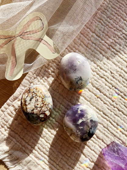 Violet Merlinite Opal Krystall Freeforms 96-109g