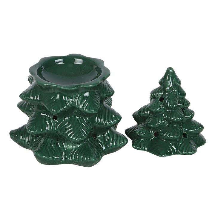 Winter Wonderland Wax melt brenner – Grønn Julegran i Keramikk