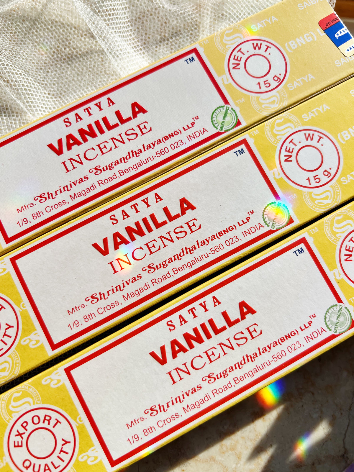 Vanilla Røkelsespinner Satya