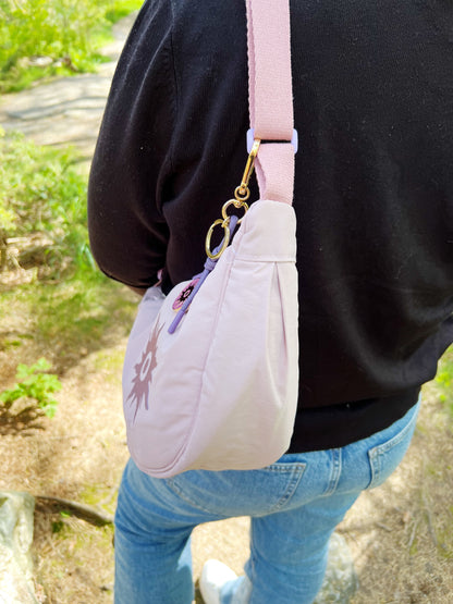 Nylon Sling Bag  90s Lilac