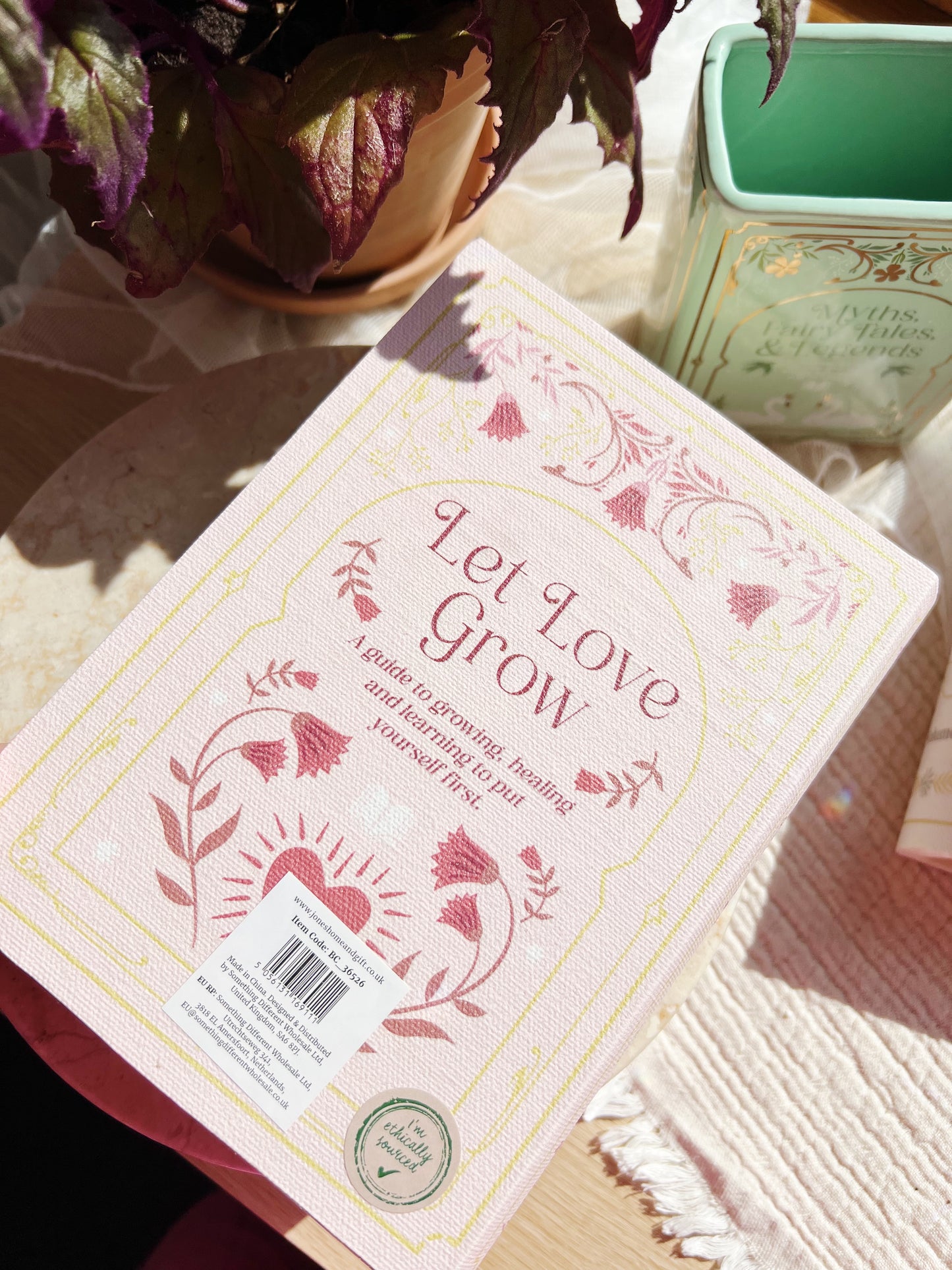 Let Love Grow Bokformet Oppbevaringsboks