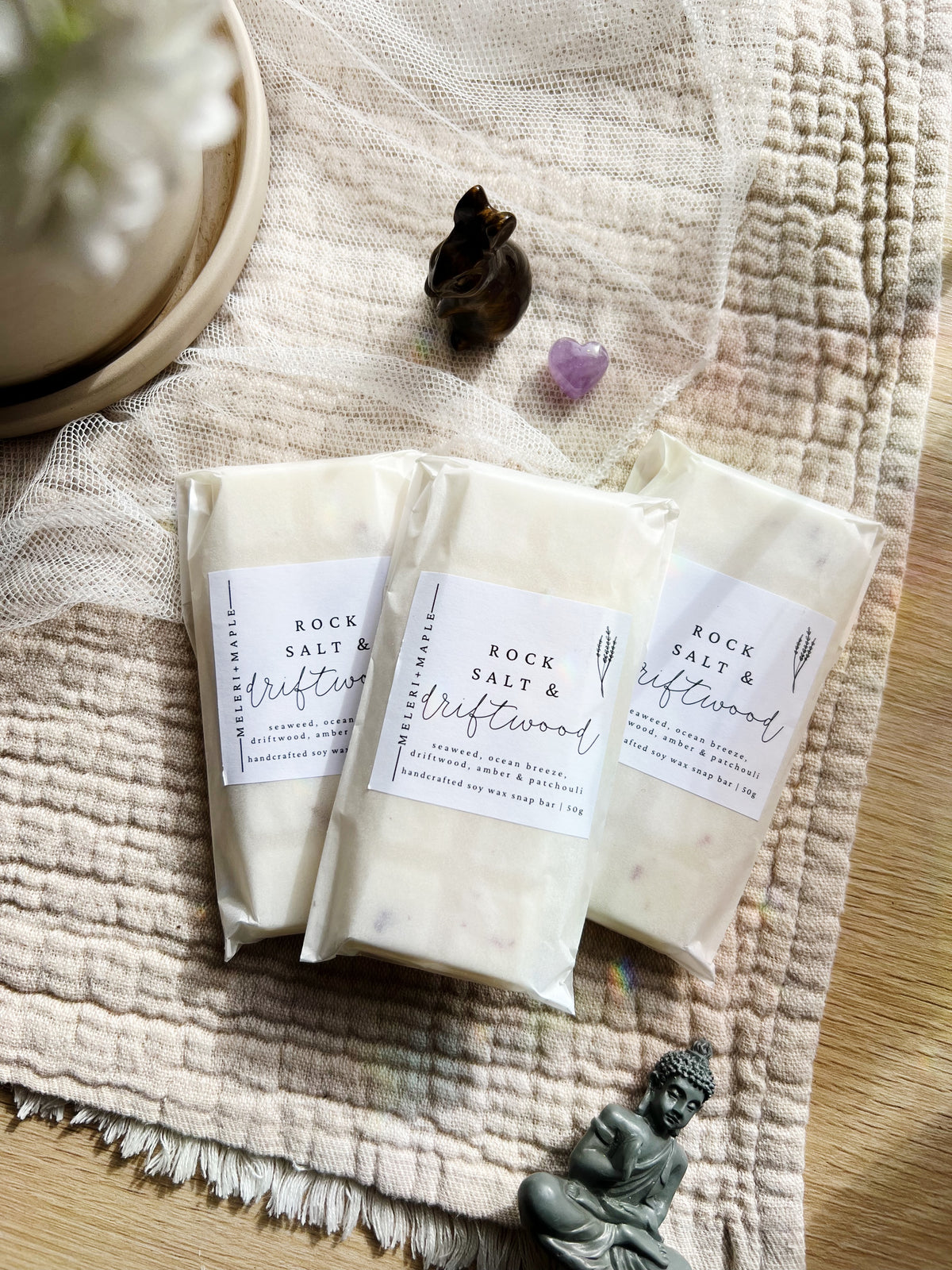 Rock Salt & Driftwood Snap Bar Wax Melt