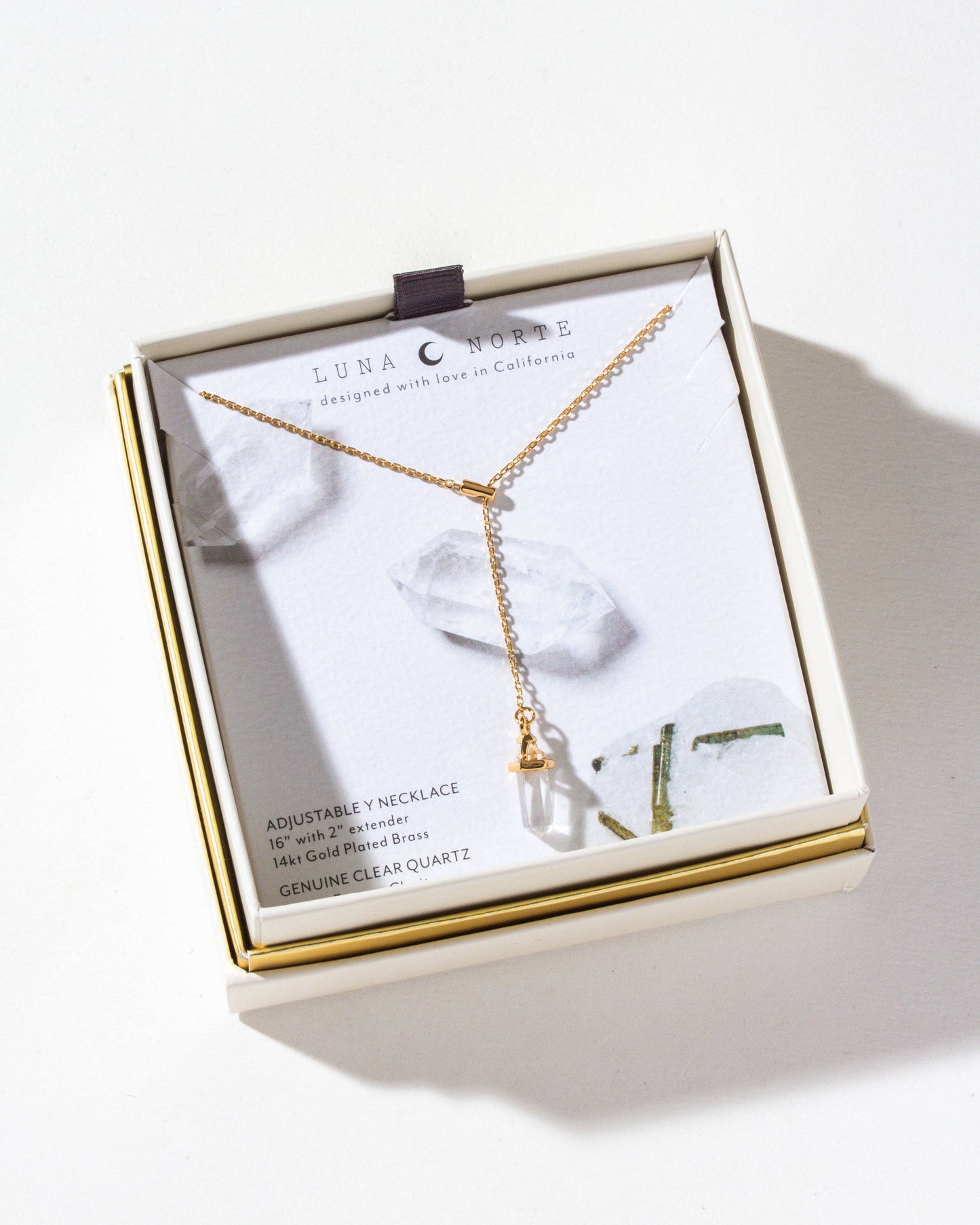 Prism Point Lariat - Klar Kvarts
