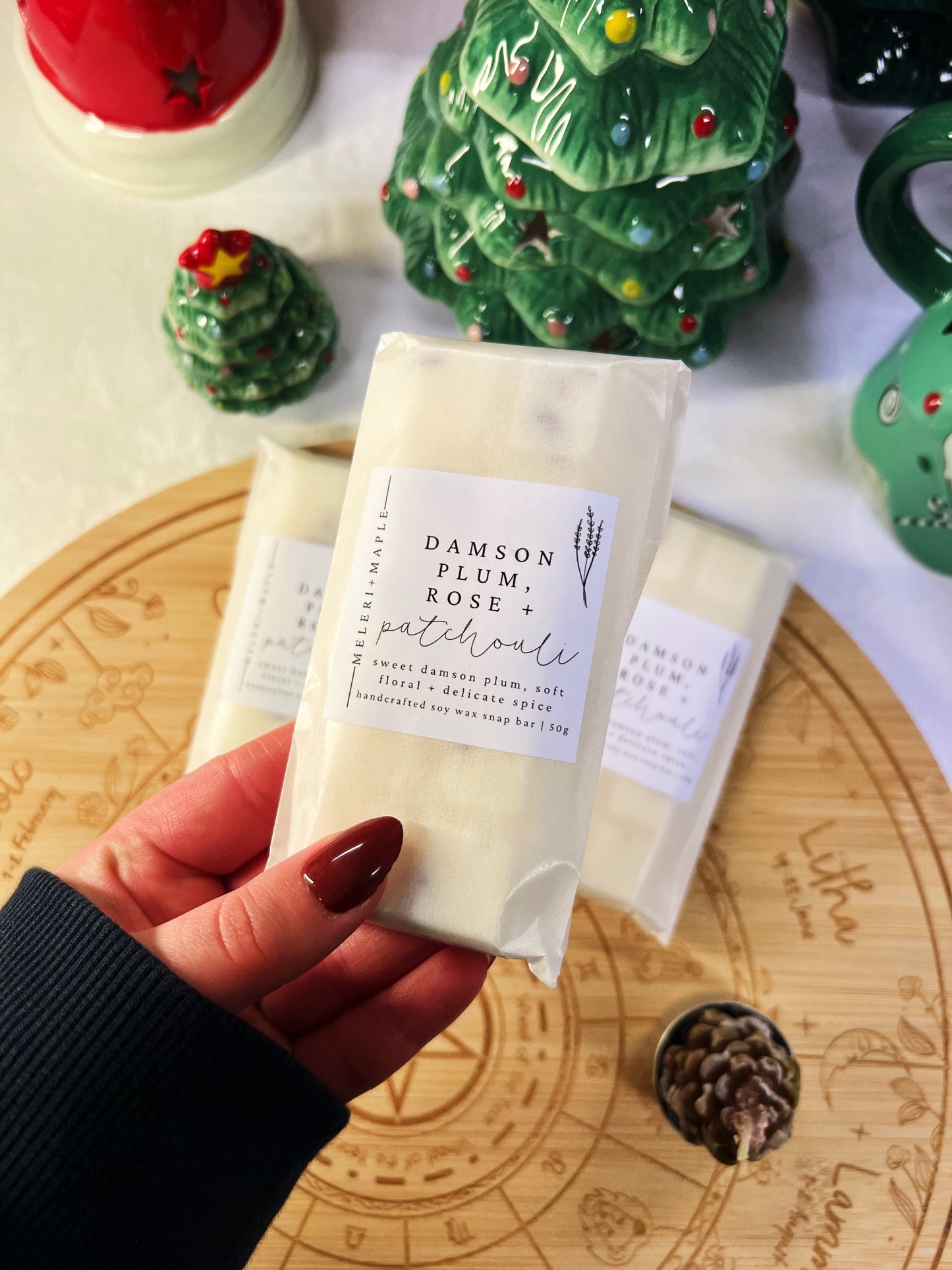 Damson Plum, Rose & Patchouli Snap Bar Wax Melt