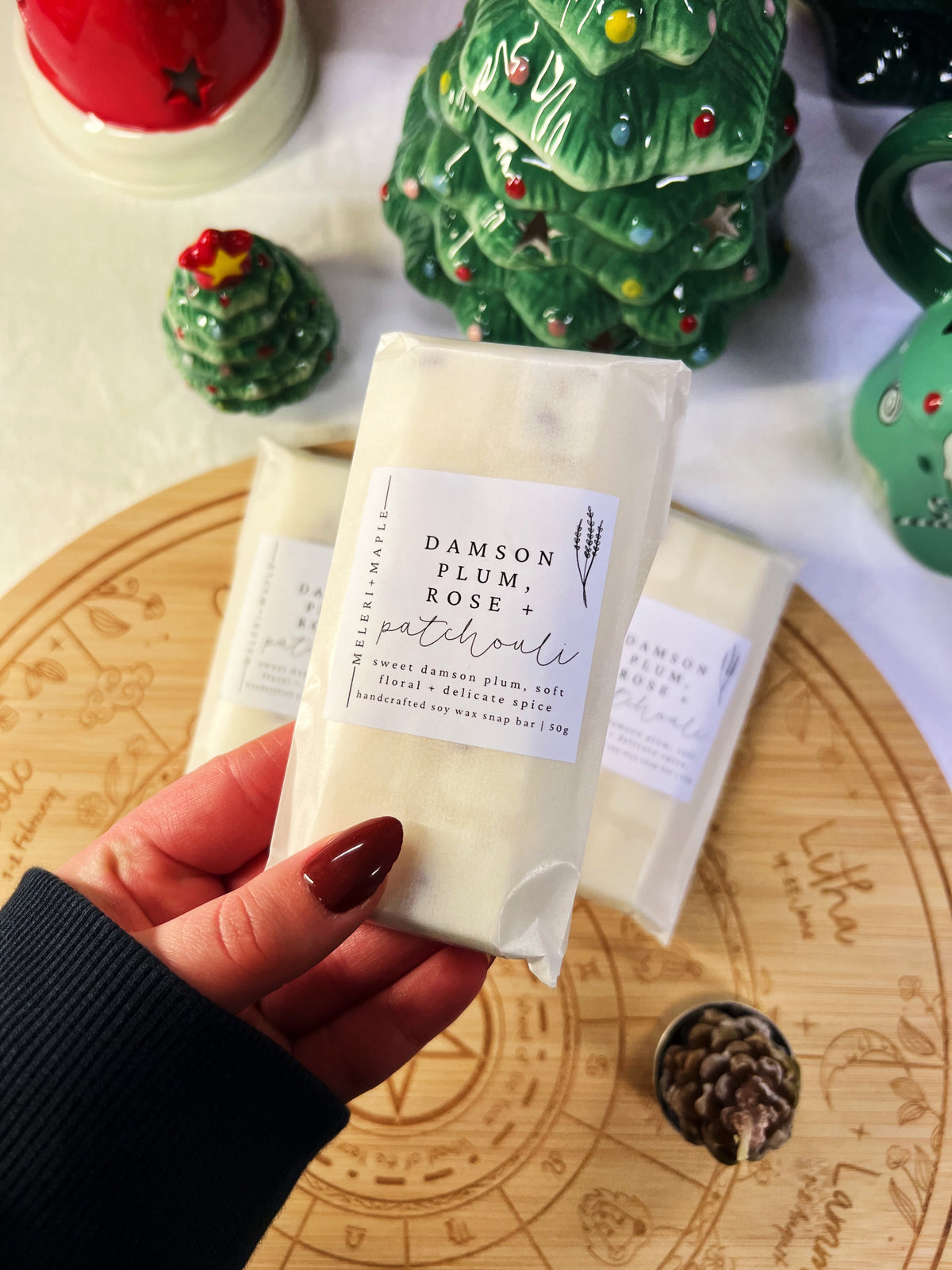 Damson Plum, Rose & Patchouli Snap Bar Wax Melt