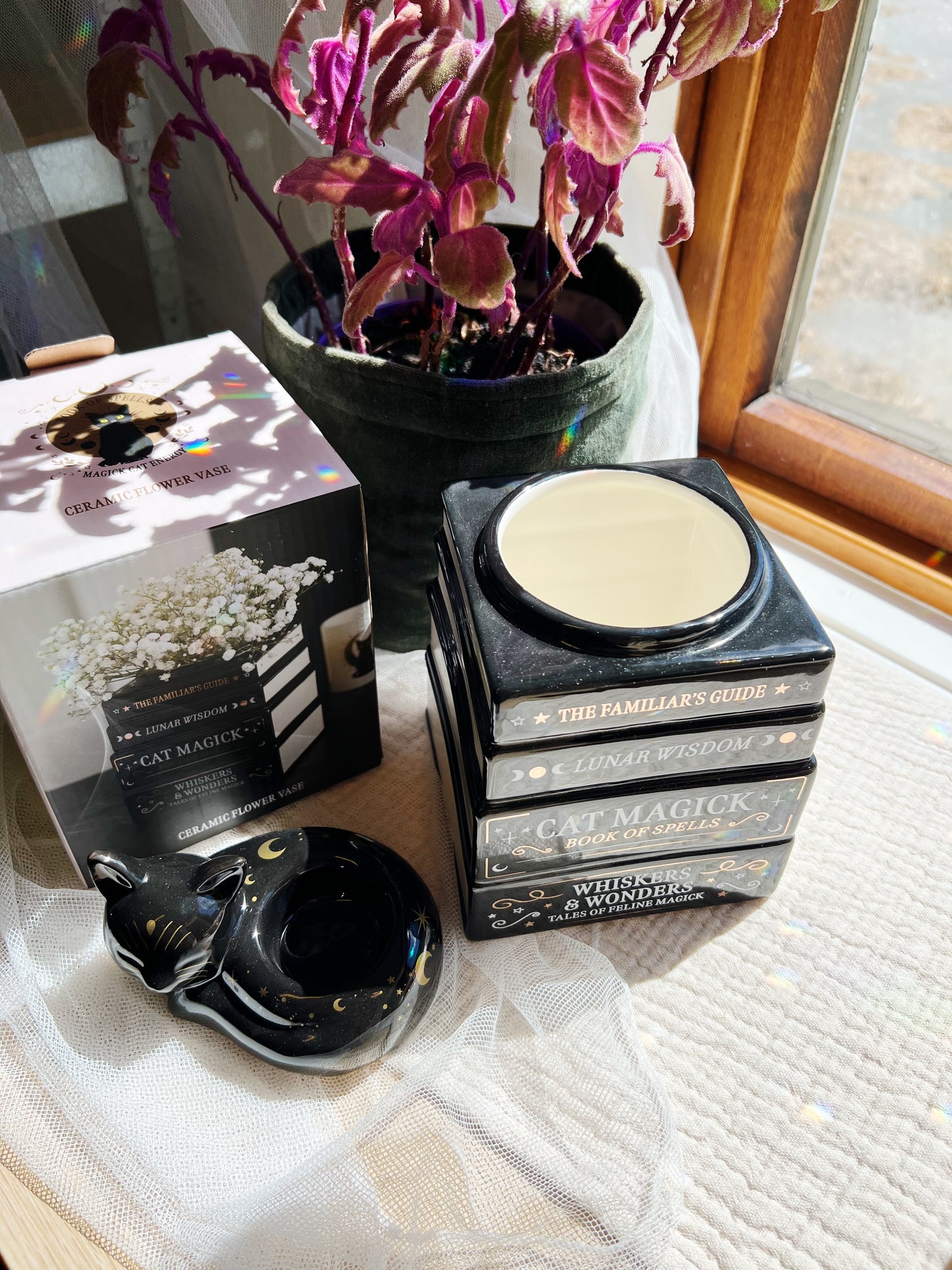 Black Cat Magick Bokhylle-Vase