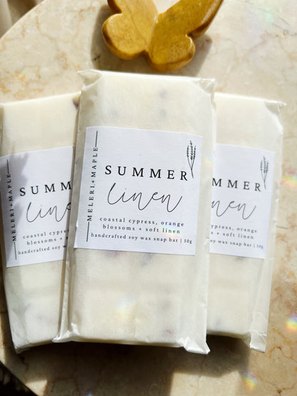Summer Linen Snap Bar Wax Melt