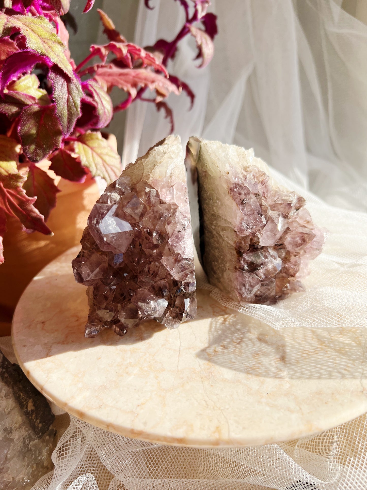 Ametyst Krystall Bokstøtter – 0.9-1.2 KG