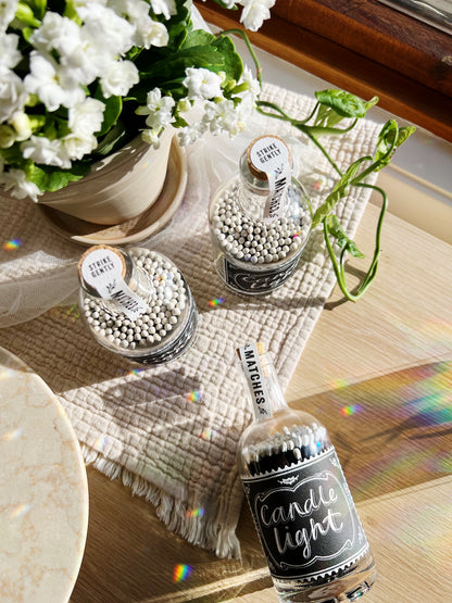 Candle Light Luxury Fyrstikker I Glassflaske