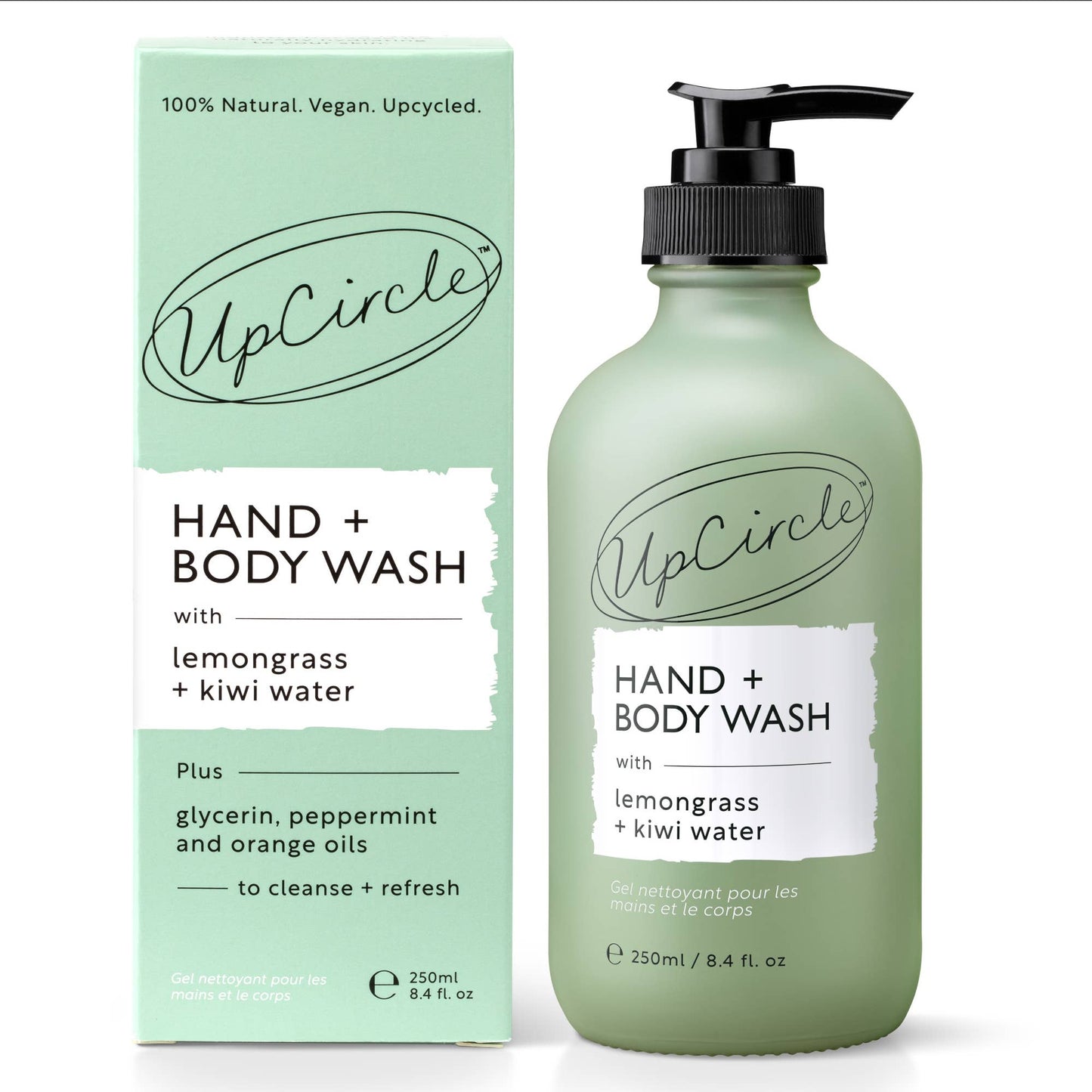 Hand + Body Wash med Kiwi Water – Pump