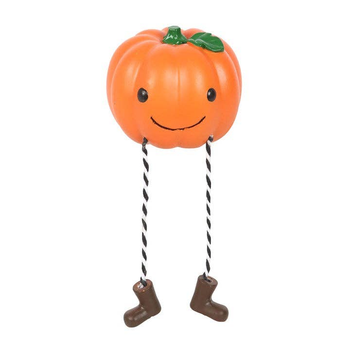 Smilende Gresskarfigur med Dinglebein