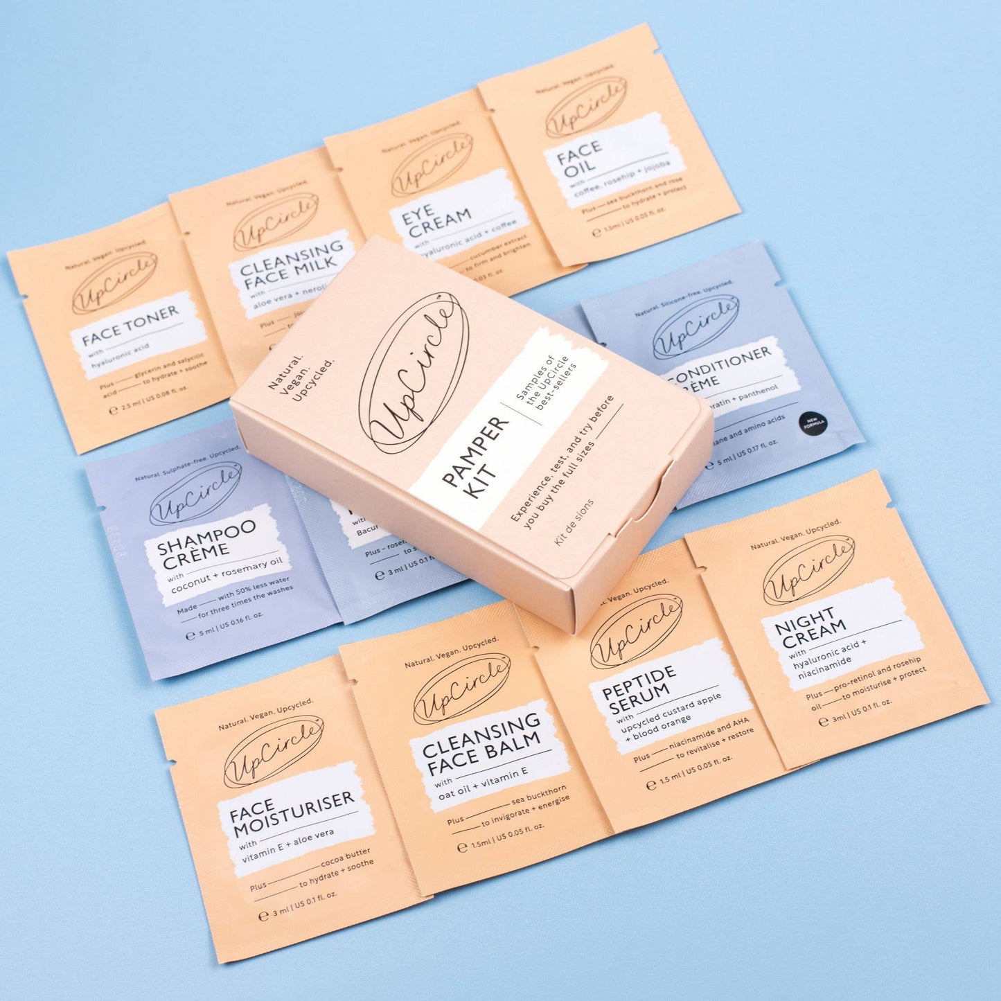 The Pamper Kit – Prøvepakke fra UpCircle