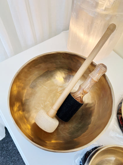 Tibetansk syngebolle, diameter ca. 24 cm