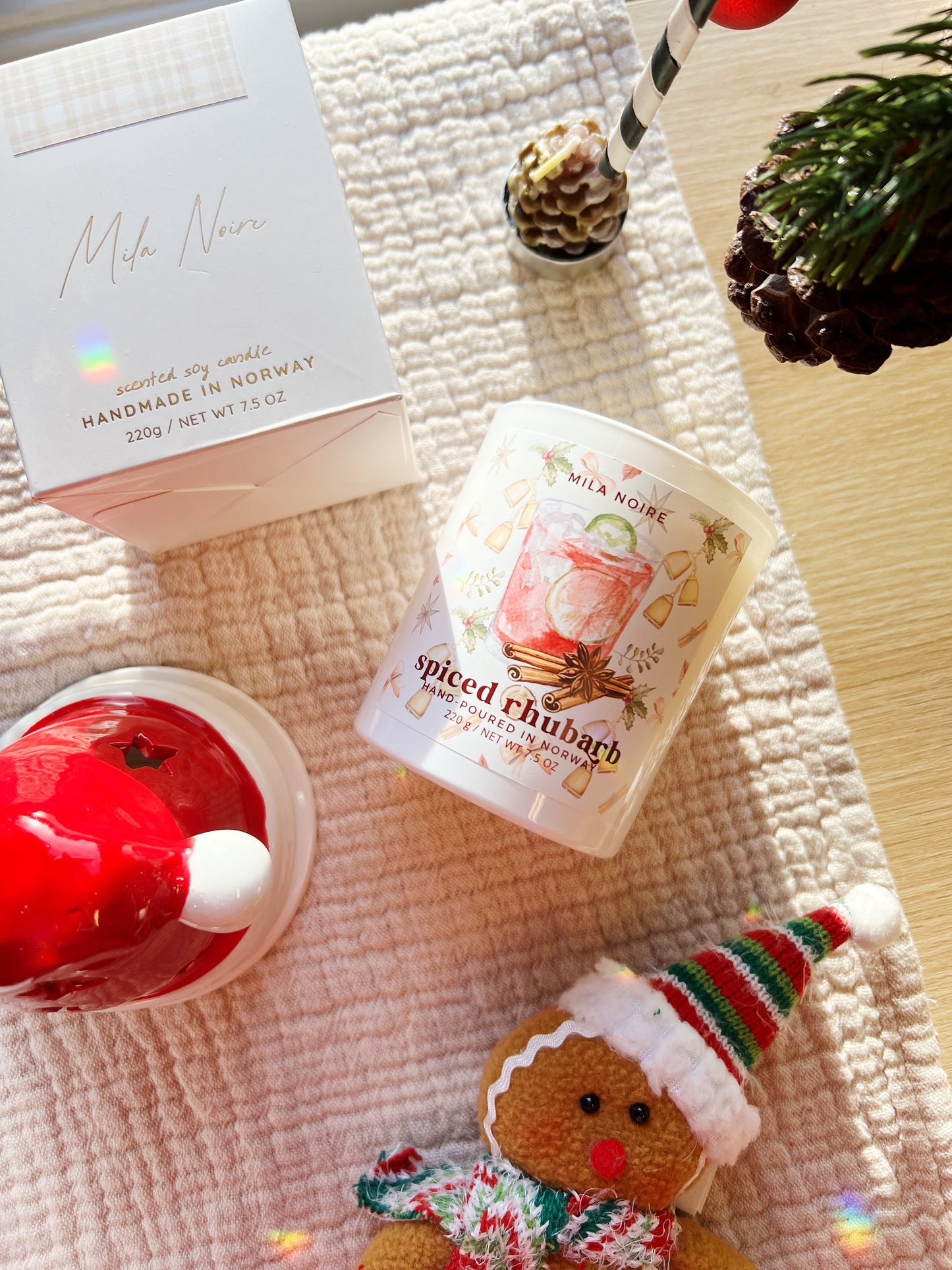 Krydret Rabarbra Duftlys – Limited Edition