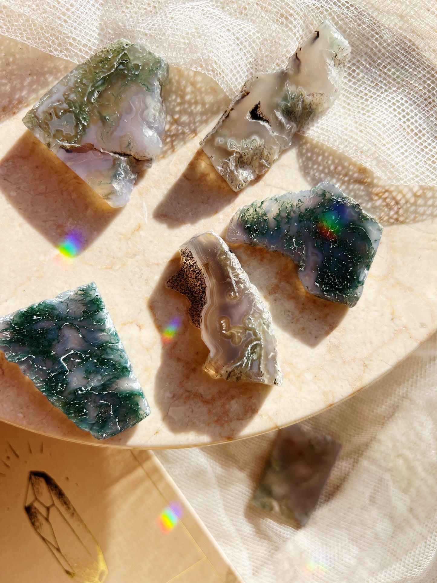 Lilla Mos Agat Slabs – 10-20g