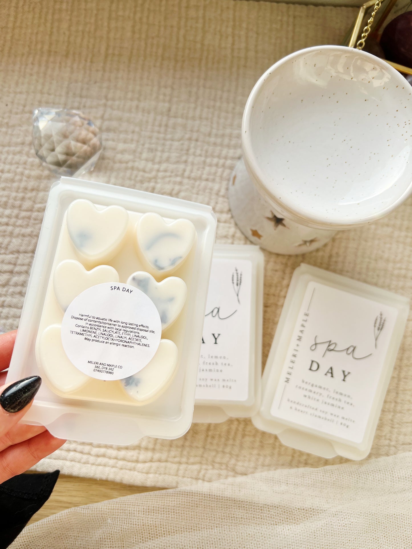 Spa Day Heart Clamshell Wax Melts