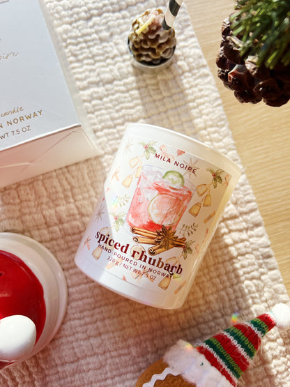 Krydret Rabarbra Duftlys – Limited Edition