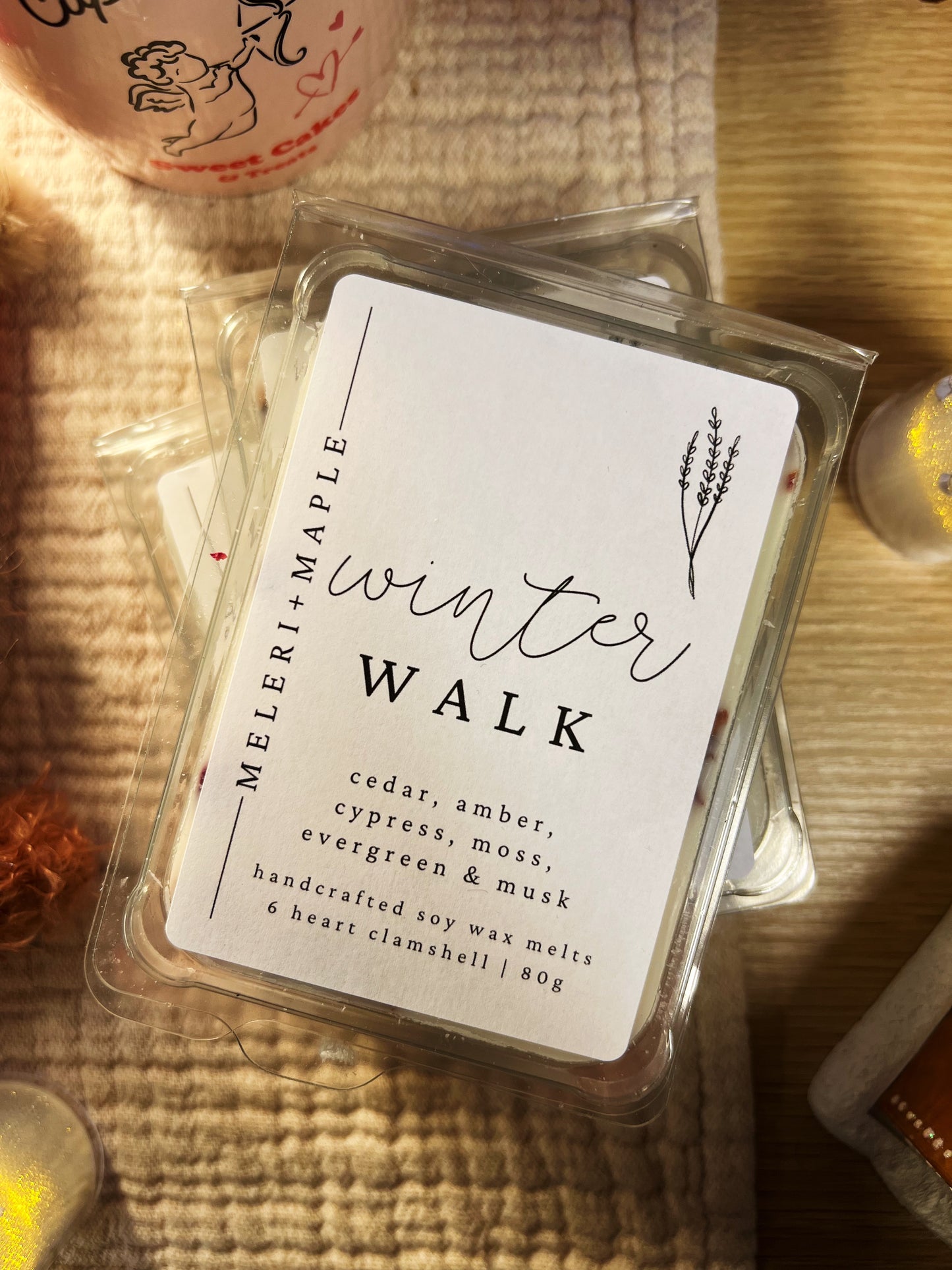 Winter Walk Heart Wax Melt