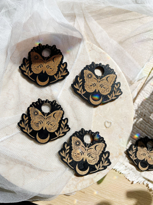 Krystallkuleholder – Butterfly & Moon