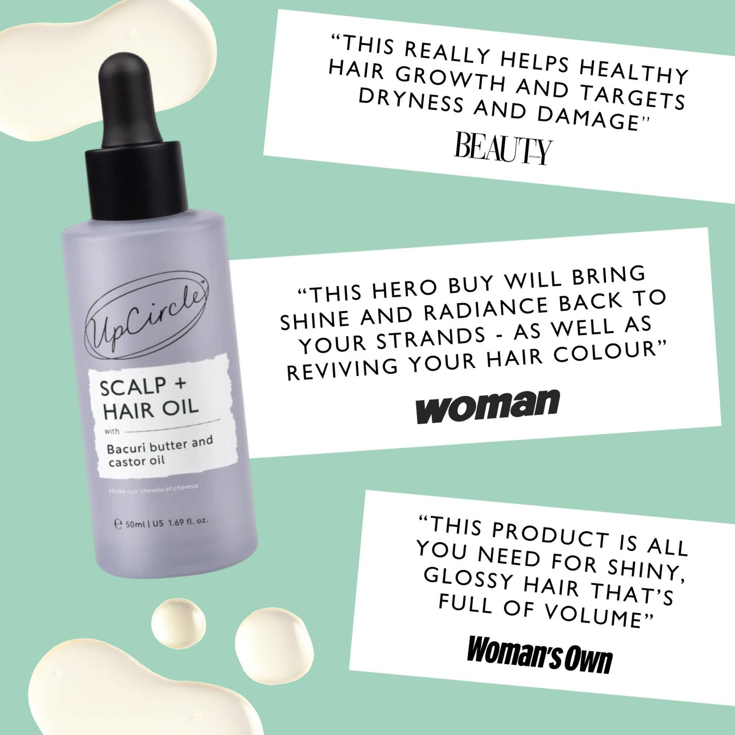 Scalp + Hair Olje – Vegan | UpCircle