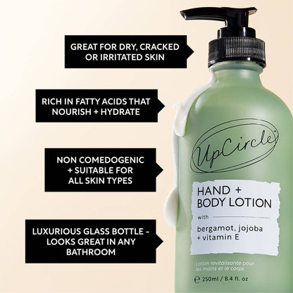 Hand + Body Lotion med Bergamot Water – Pump