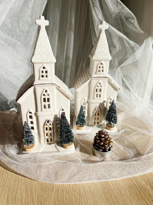 Cosy Lane Julekirke – Telysholder