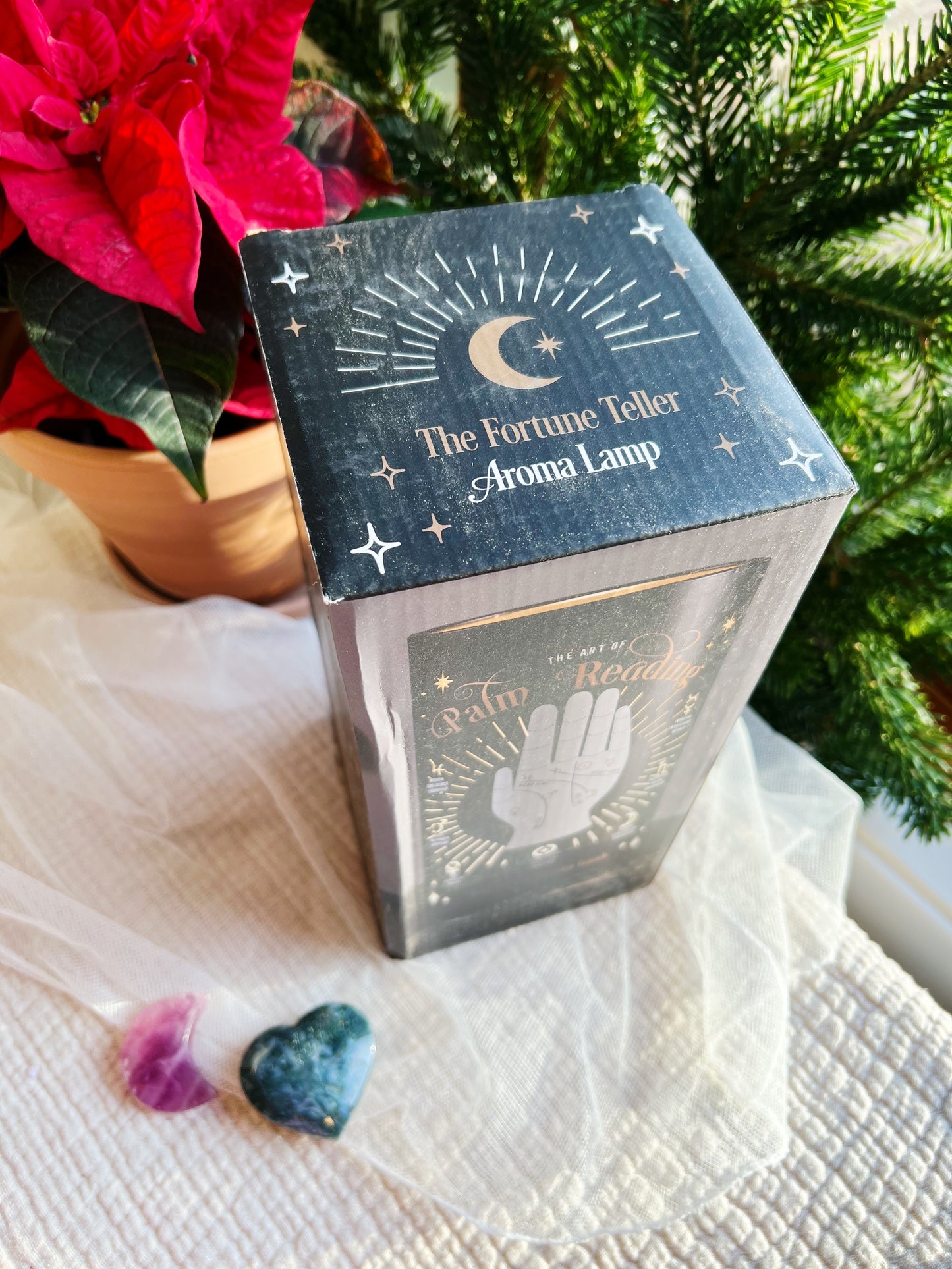 Palm Reading Elektrisk Aroma Lampe (13 x 13 x 28 cm)