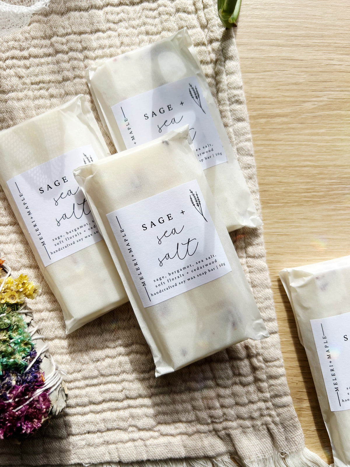 Sage + Sea Salt Snap Bar Wax Melt