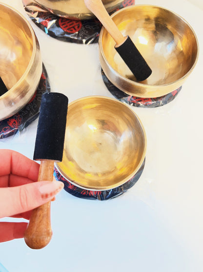 Tibetansk syngebolle, diameter ca. 11 cm