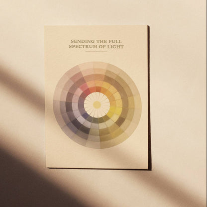 Sending the Full Spectrum of Light - Card - Color Palette Postkort