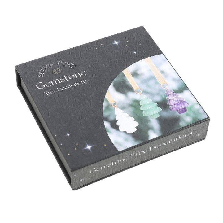 Sett med 3 krystall-juletrær Ornament