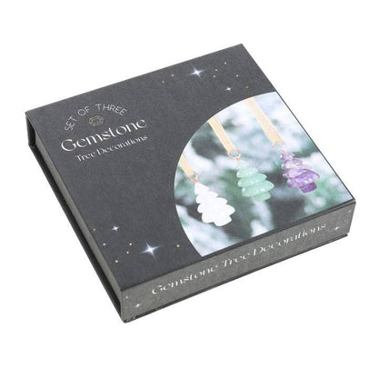 Sett med 3 krystall-juletrær Ornament