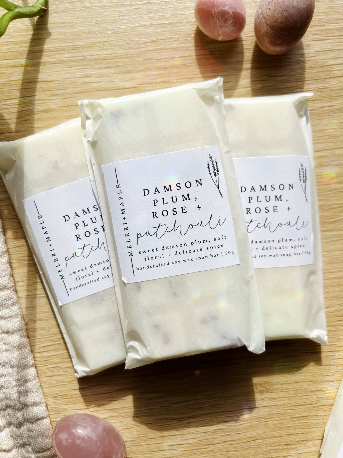 Damson Plum, Rose & Patchouli Snap Bar Wax Melt
