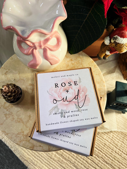 Floral Wax Melts - Rose & Oud