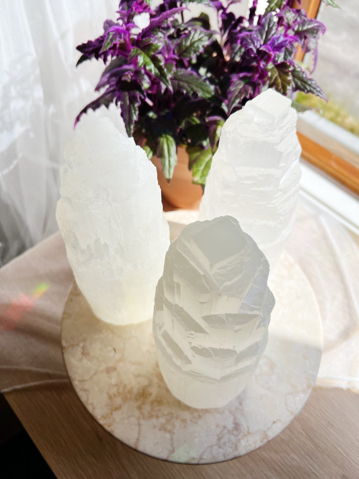 Medium Selenitt Lampe