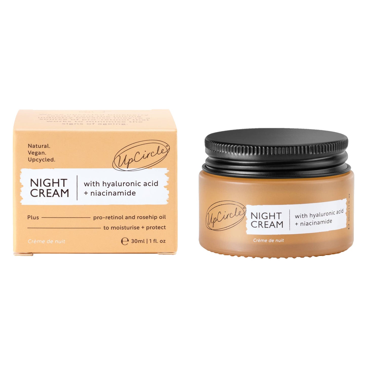 Night Cream med Hyaluronic Acid & Niacinamide – Reisestørrelse (30ml)