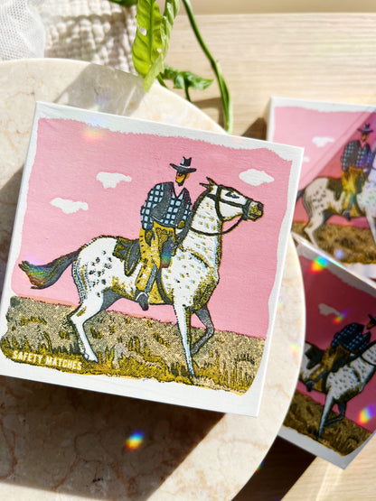 Pink Cowboy Luxury Fyrstikker