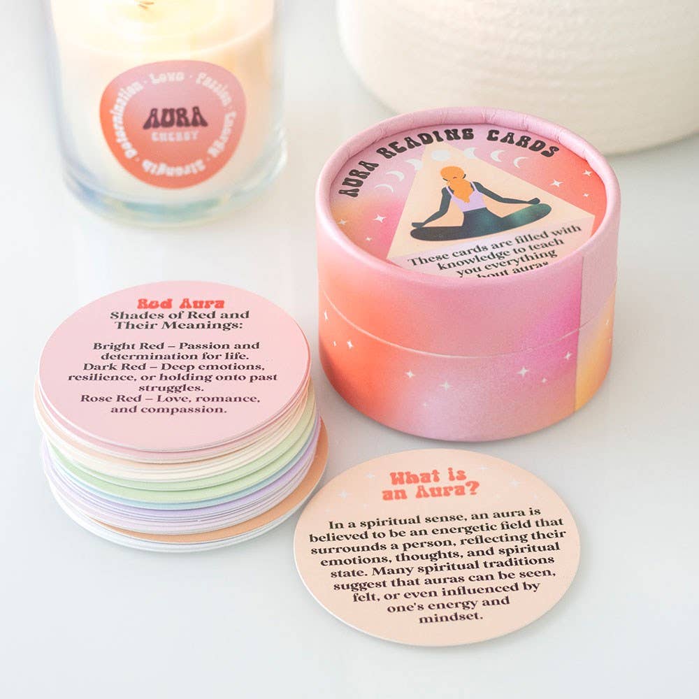 Sett med 36 Aura Lesekort