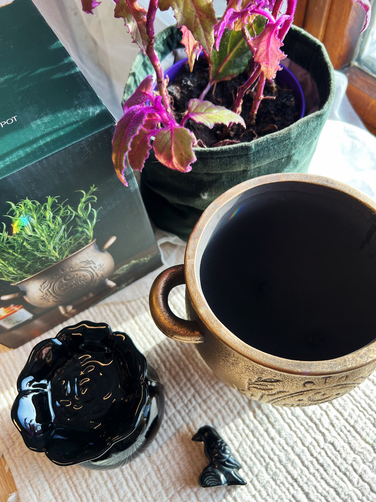 Herbal Magic Bronse Terrakotta Gryte Plantepotte