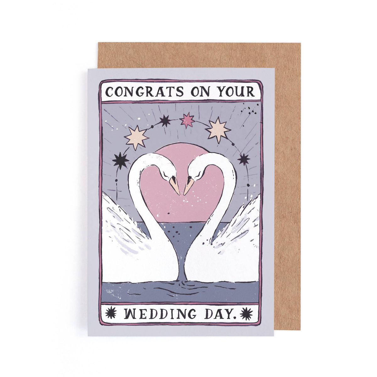 Swans Bryllupskort