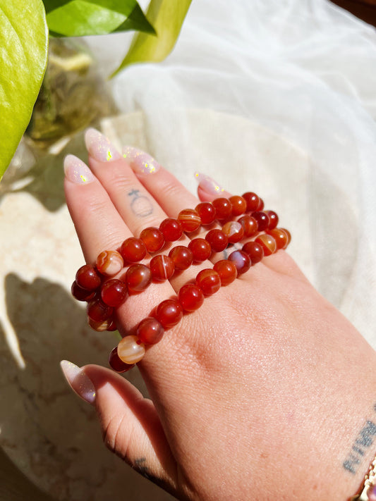 Sardonyx Krystallarmbånd 8mm
