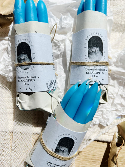 Eukalyptus Rituallys – Klarhet & Flyt | Pakke med 5 lys