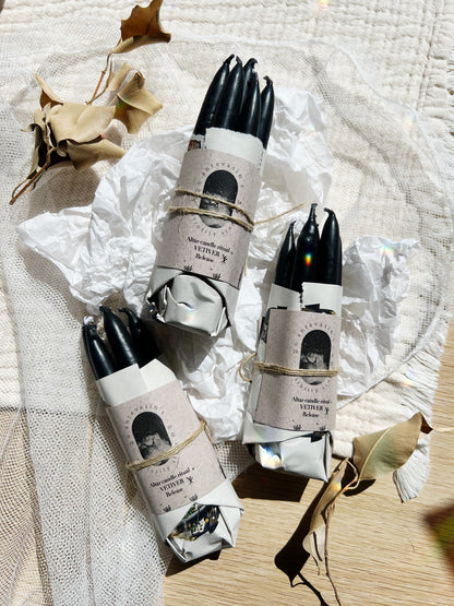 Vetiver Rituallys – Rensing & Beskyttelse | Pakke med 5 lys