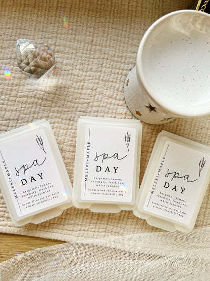 Spa Day Heart Clamshell Wax Melts