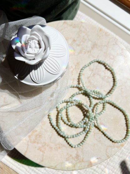 Burmesisk Jade Armbånd 4mm